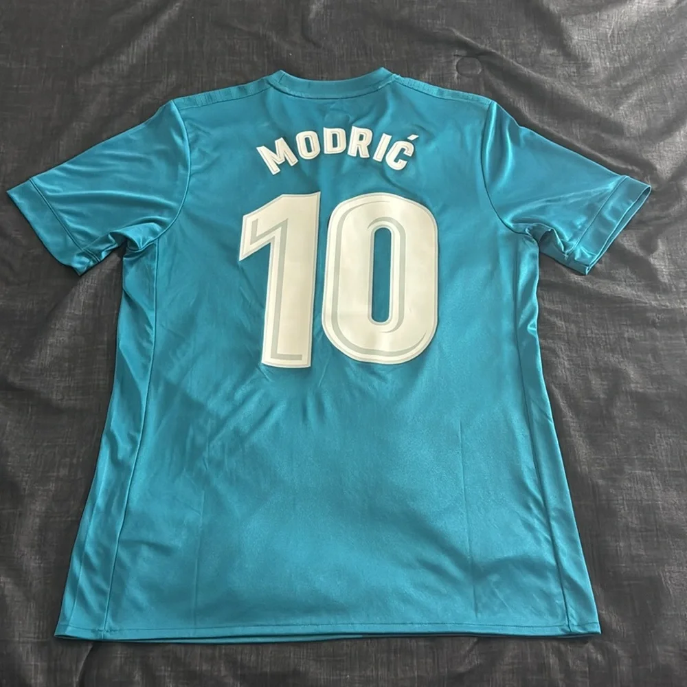 Real Madrid #10 Luka Modric 2017-18 Adidas Third Jersey